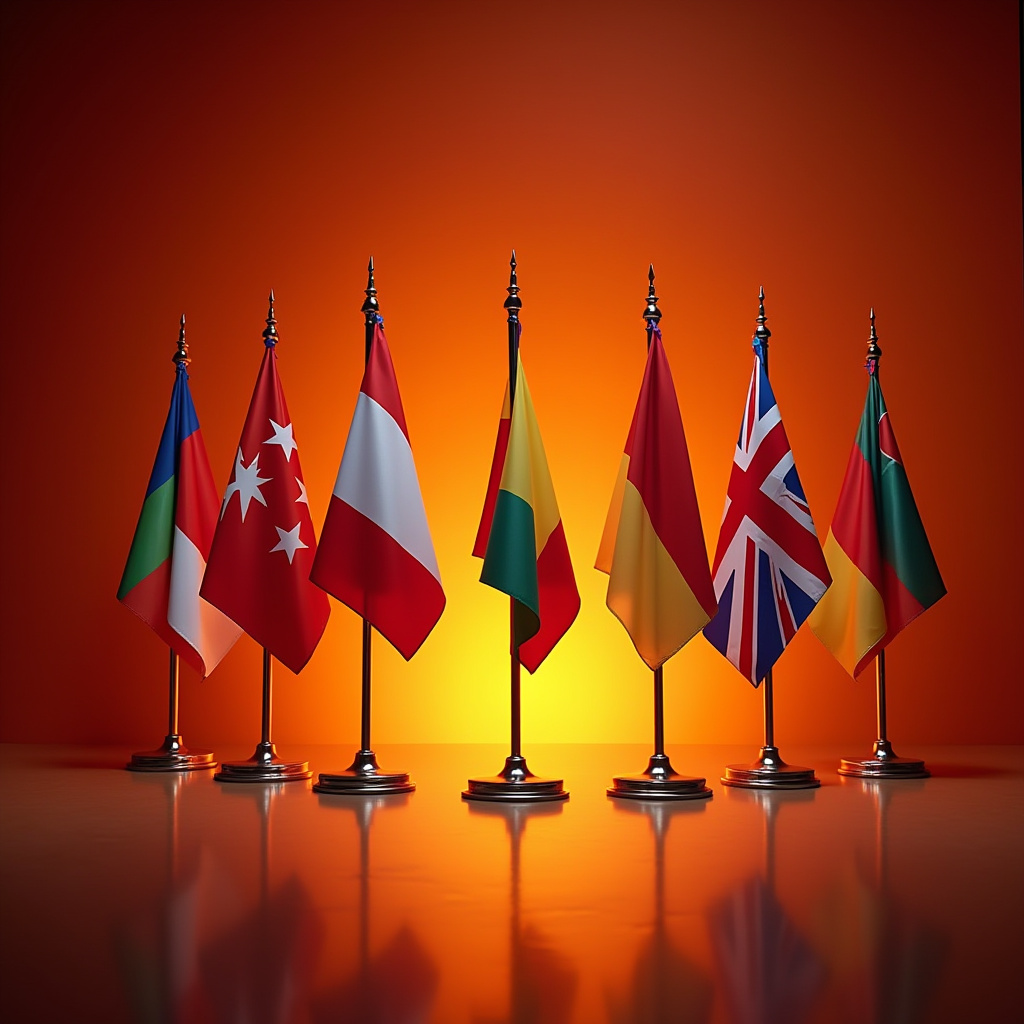 Conference Meeting Flag, indoor, with Pole 280cm