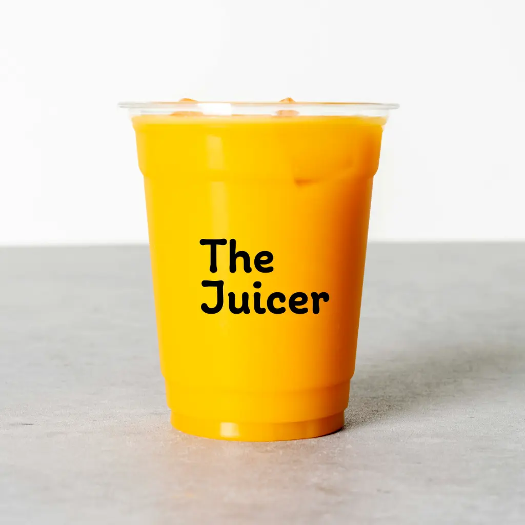 Plastic Juice Cup with Cover, Full Color Logo Print