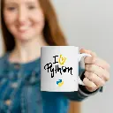 Classic Cylindrical Ceramic Mug 330ml White Full Color Print