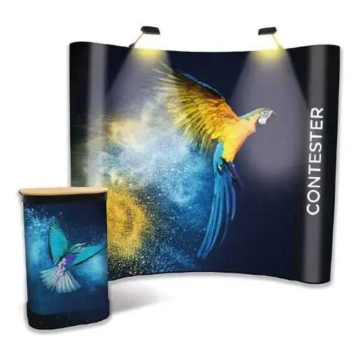 Curved Pop-up Wall