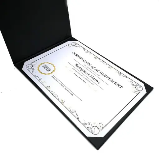 Premium Leather Certificate Holder Customised